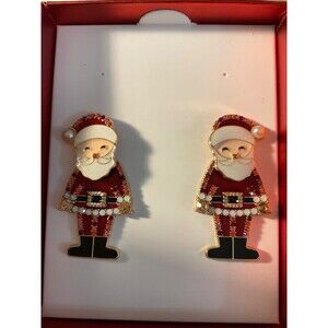 Christmas Earrings  Xmas Santa Claus